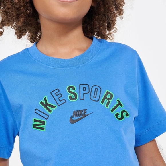 Nike Other - Nike Sports, The Nike Tee, Blue/Lime Green/Black, youth Large